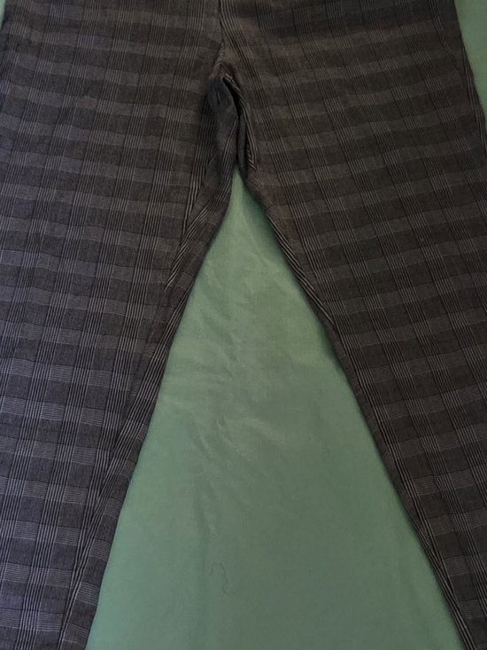 Kim Rogers Pants - Kim Rogers Black Plaid Straight-Leg Pants